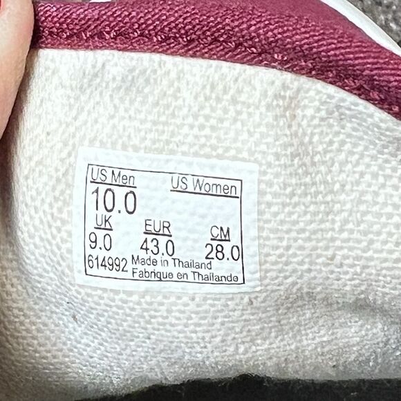 Vans Old Skool Men's Size 10 Burgundy Canvas Skate Sneaker Shoes Lace Up Low Top - Picture 11 of 11